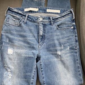 Anthropologie High Rise Blue Jeans